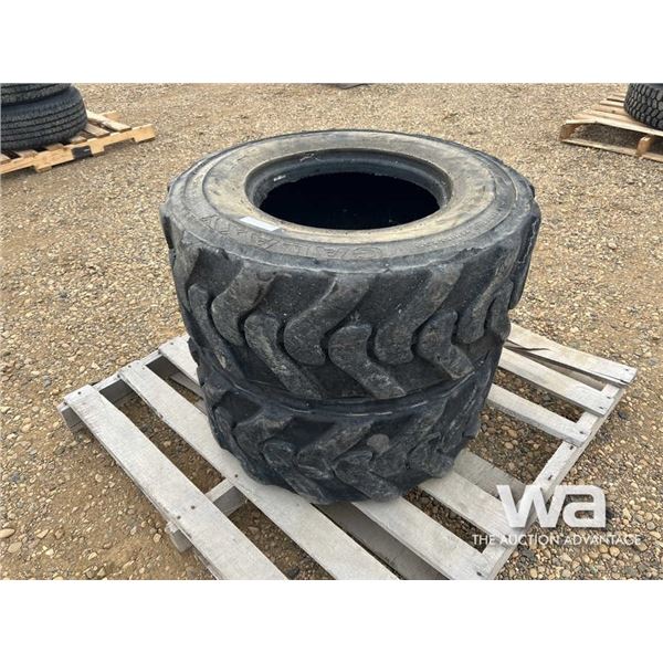 (2) GALAXY 12x16.5 SKID STEER TIRES
