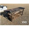 Image 1 : 7X2.5 FT. STEEL SHOP TABLE W/VICE