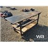 Image 3 : 7X2.5 FT. STEEL SHOP TABLE W/VICE