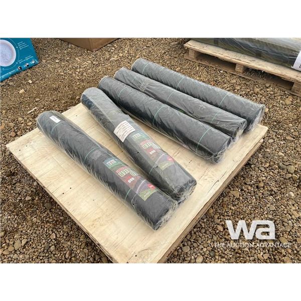 (UNUSED) (5) ROLLS OF WEED MAT