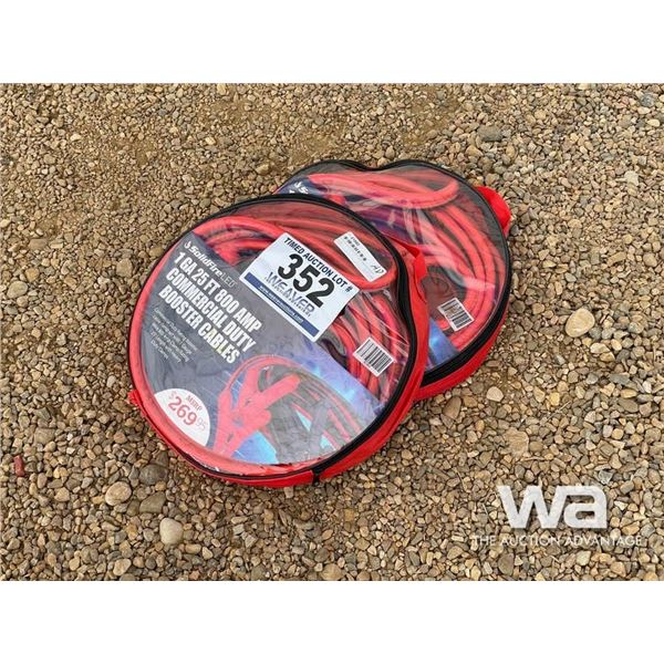 (UNUSED) (2) 1 GA 25 FT. 800 AMP BOOSTER CABLES