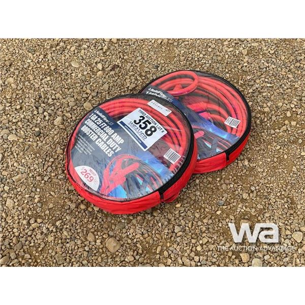 (UNUSED) (2) 1 GA 25 FT. 800 AMP BOOSTER CABLES