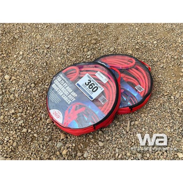 (UNUSED) (2) 1 GA 25 FT. 800 AMP BOOSTER CABLES