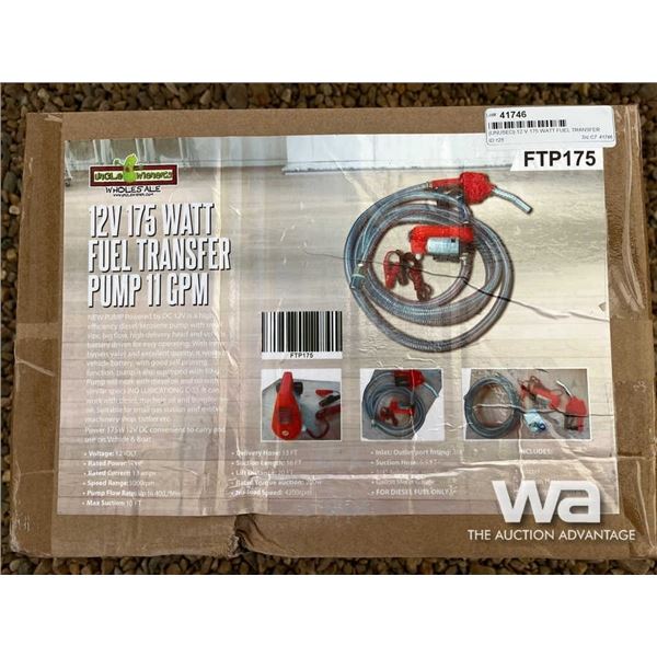 (UNUSED) 12V 175W FUEL TRANSFER PUMP
