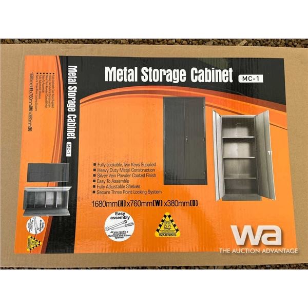 (UNUSED) METAL STORAGE CABINET