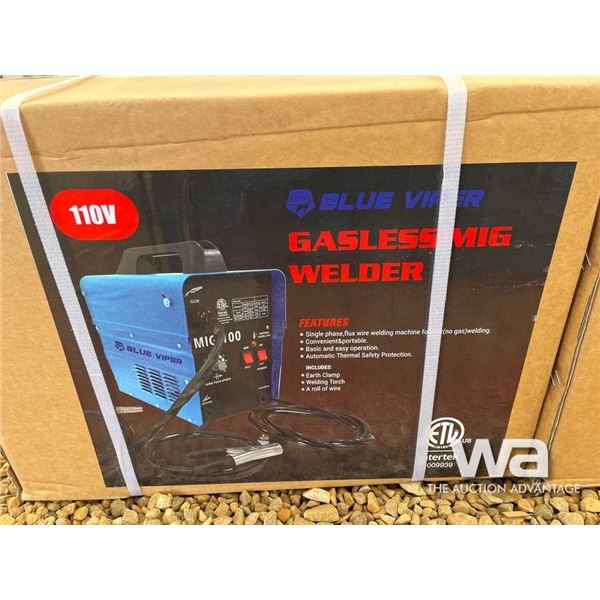 (UNUSED) BLUE VIPER GASLESS MIG WELDER