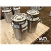 Image 2 : (UNUSED) (2) MILK CANS