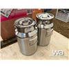 Image 2 : (UNUSED) (2) MILK CANS