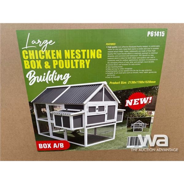 (UNUSED) CHICKEN NESTING BOX & POULTRY