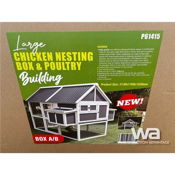 (UNUSED) CHICKEN NESTING BOX & POULTRY
