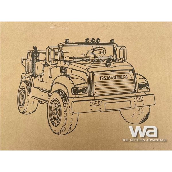 (UNUSED) 24V MACK DUMP TRUCK RIDE ON CAR & REMOTE
