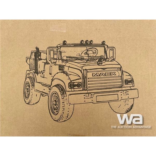 (UNUSED) 24V MACK DUMP TRUCK RIDE ON CAR & REMOTE