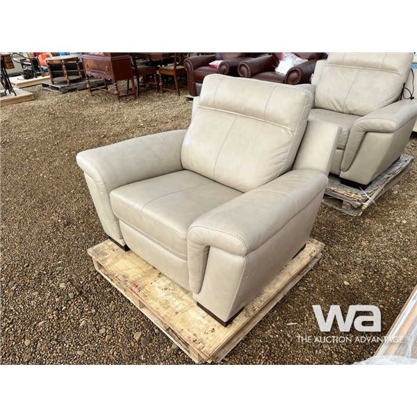 FAUX LEATHER SINGLE SEAT CHAIR