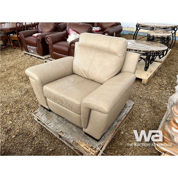 FAUX LEATHER SINGLE SEAT CHAIR