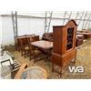 Image 2 : WOOD DINING ROOM TABLE SET