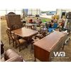 Image 4 : WOOD DINING ROOM TABLE SET