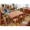 Image 7 : WOOD DINING ROOM TABLE SET