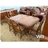 Image 8 : WOOD DINING ROOM TABLE SET