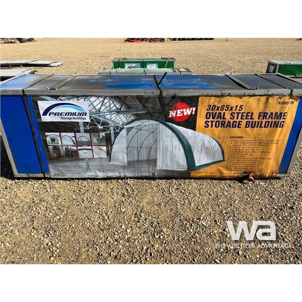 (UNUSED) PREMIUM 30 X 65 X 15 FT. STORAGE BUILDING