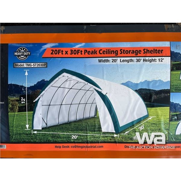 (UNUSED) 20 X 30 FT. STORAGE SHELTER