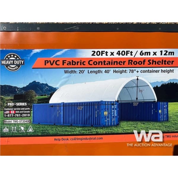 (UNUSED) 20 X 40 FT. CONTAINER SHELTER