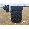 Image 4 : (UNUSED) (4) GRIZZLY E-3/L-3 17.5-25 LOADER TIRES