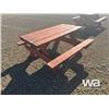 Image 2 : WOOD PICNIC TABLE