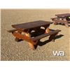 Image 4 : WOOD PICNIC TABLE