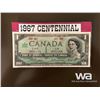 Image 2 : 1967 CANADIAN CENTENNIAL $1.00 BILL