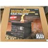 Image 1 : (UNUSED) NATURAL STONE FIBERGLASS GAS FIREPIT