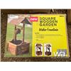 Image 1 : (UNUSED) WATER FOUNTAIN SQUARE WOODEN GARDEN