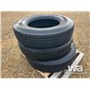 Image 2 : (UNUSED) (3) GRIZZLY 11R24.5 TRUCK STEERING TIRES