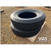 Image 2 : (2) GRIZZLY STH-I 11R24.5 TRUCK STEERING TIRES