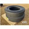 Image 3 : (2) GRIZZLY STH-I 11R24.5 TRUCK STEERING TIRES
