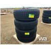 Image 4 : (4) GRIZZLY 385/65R22.5 TRUCK STEERING TIRES