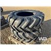 Image 1 : (2) MICHELIN AGRI RIB RADIAL 16.9R28 TIRES