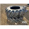 Image 3 : (2) MICHELIN AGRI RIB RADIAL 16.9R28 TIRES