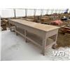 Image 3 : 28" X 12 FT. WOOD WORK BENCH
