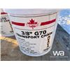Image 4 : (5) PAILS G70 3/8" X 60 FT TRANSPORT CHAIN