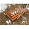 Image 1 : 42" X 114" SOLID OAK TABLE & HARD WOOD FRENCH DOOR