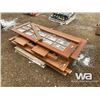 Image 2 : 42" X 114" SOLID OAK TABLE & HARD WOOD FRENCH DOOR