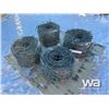 Image 1 : (4) ROLLS DBL STRAND BARBED WIRE