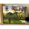 Image 2 : (4) PRINTS: HORSES, FLOWER VASE, FOREST