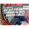 Image 2 : (UNUSED) 4 GAUGE 20 FT. BOOSTER CABLES