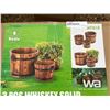 Image 2 : (UNUSED) 3 PCS WHISKEY SOLID WOODEN PLATER