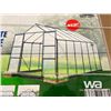 Image 2 : (UNUSED) 12 X 8 FT. POLYCARBONATE GREENHOUSE