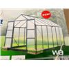 Image 2 : (UNUSED) 12 X 8 FT. POLYCARBONATE GREENHOUSE