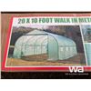 Image 2 : (UNUSED) 20 X 10 FT WALK-IN METAL FRAME GREENHOUSE