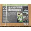 Image 3 : (UNUSED) DELUXE 3 SEAT OUTDOOR CANOPY SWING