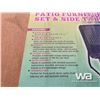 Image 2 : (UNUSED) 3PC PATIO FURNITURE SET